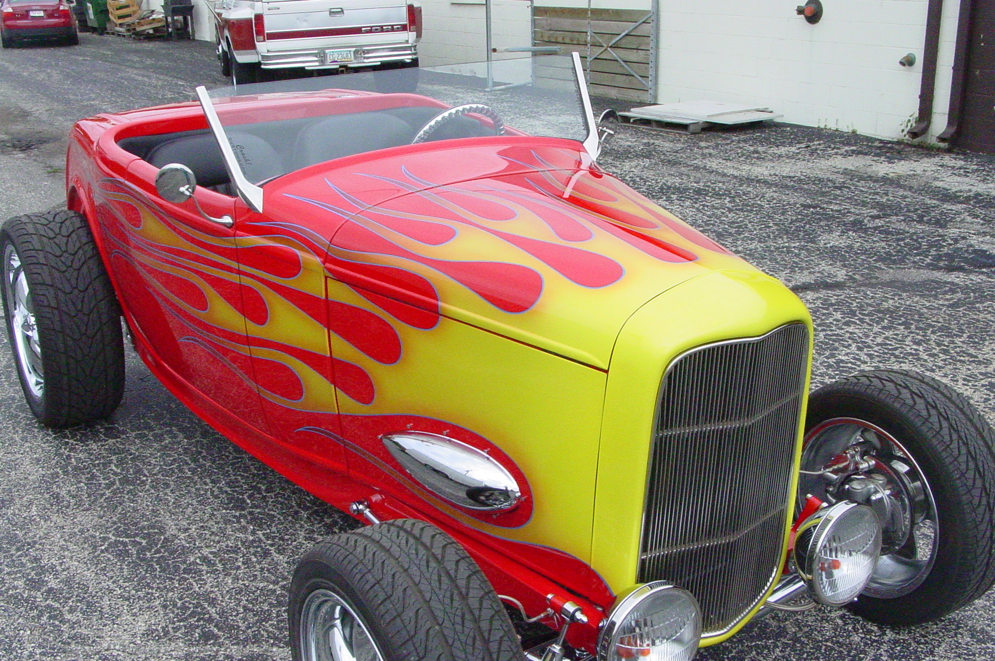 1932 Ford With Flames