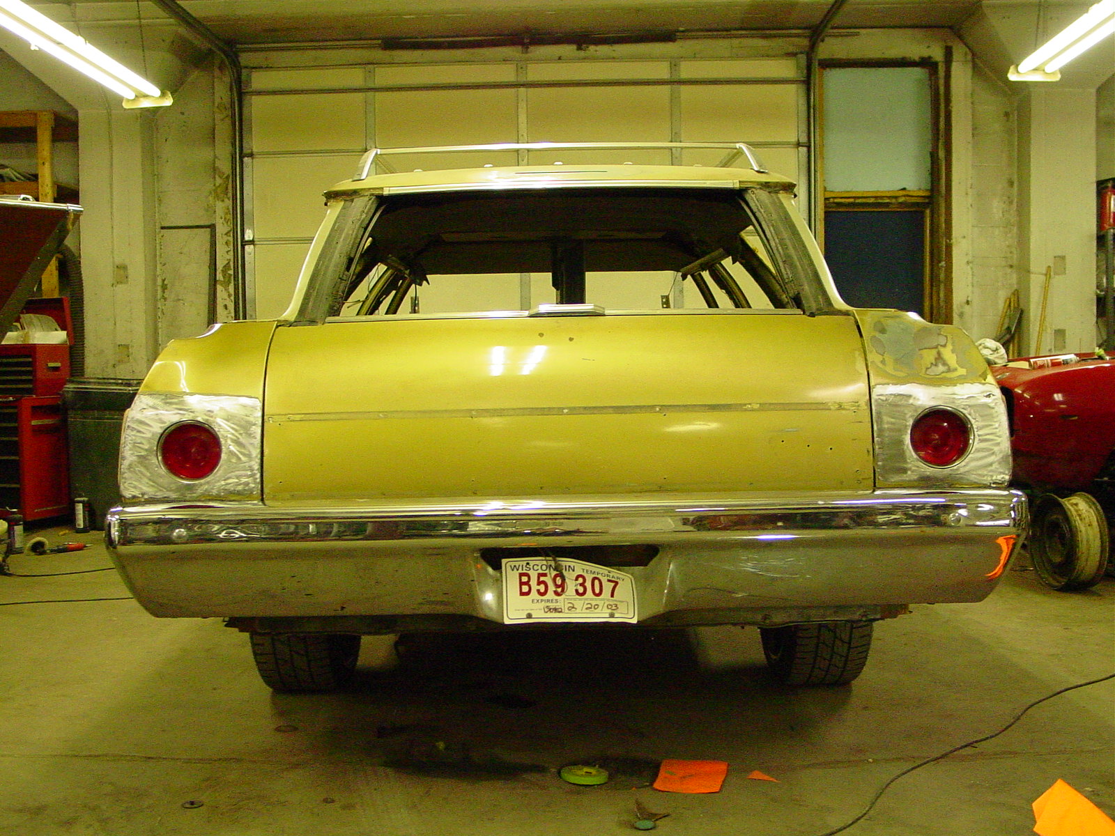 1973 Camaro Tail Lights in a 1972 Chevy Wagon